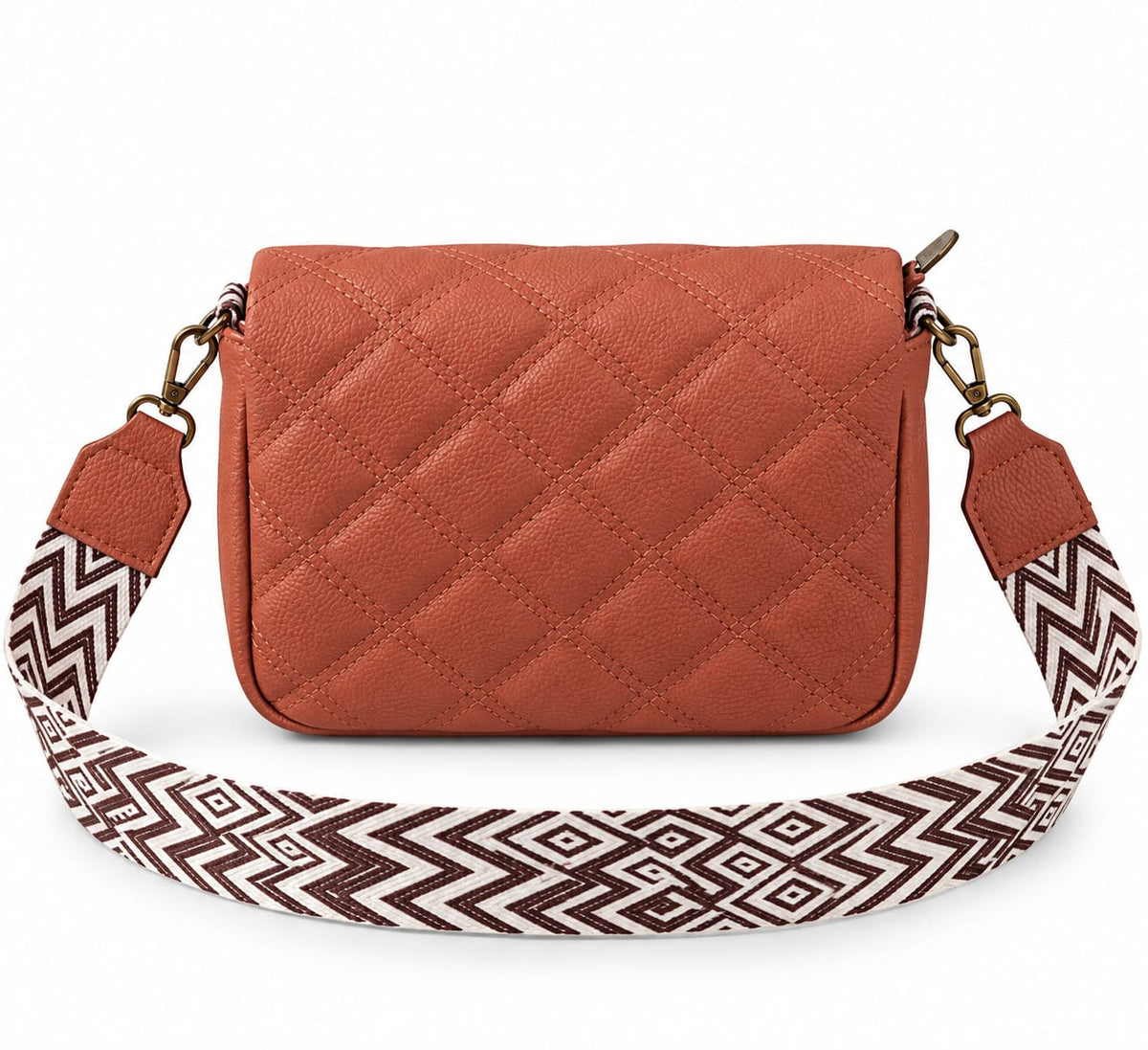 RAUNIV Women Stylish PU Leather Sling Bag with Quilted Design, Adjustable Wide Strap