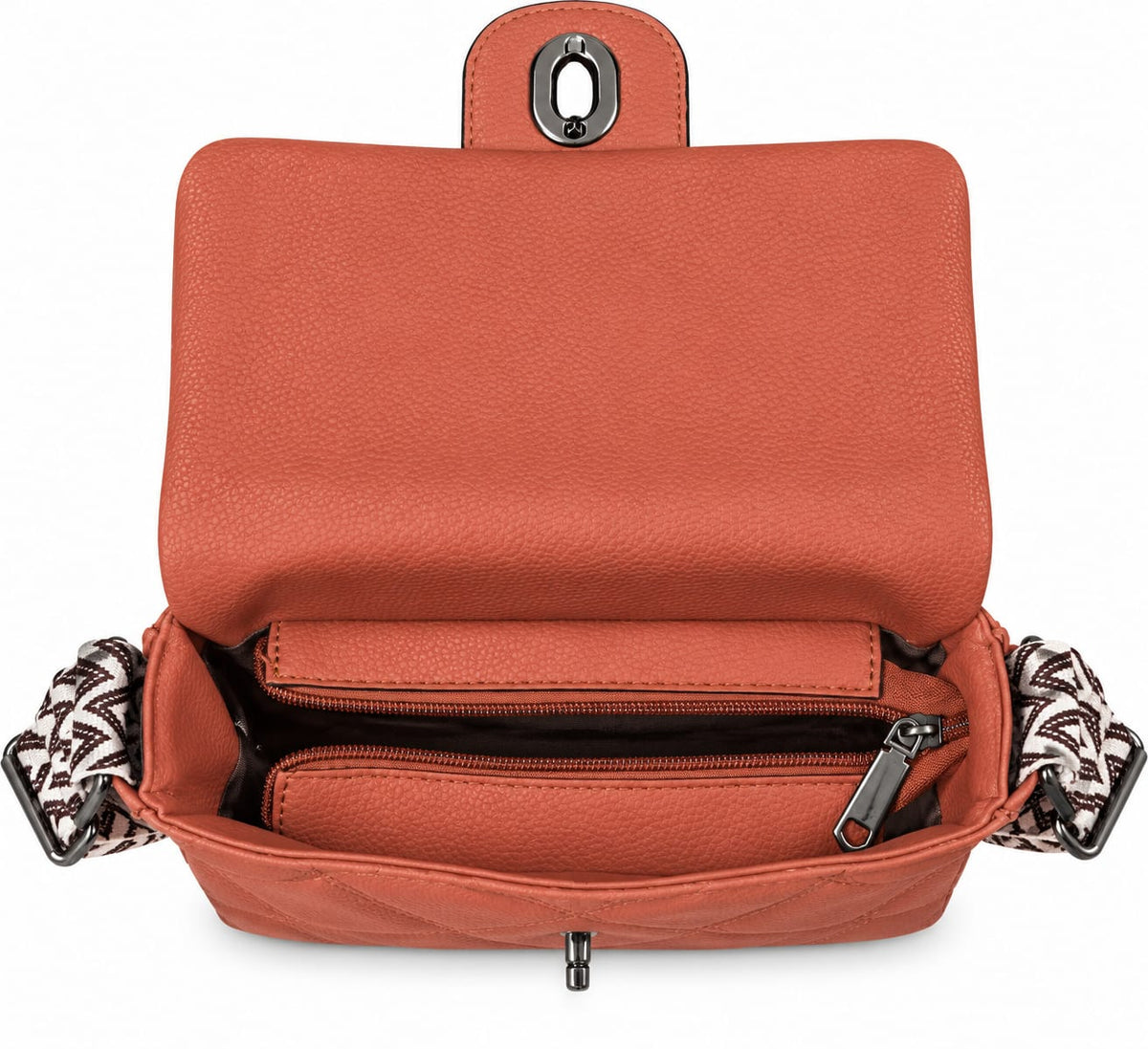 RAUNIV Women Stylish PU Leather Sling Bag with Quilted Design, Adjustable Wide Strap