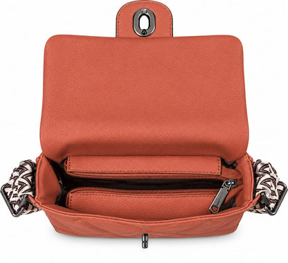 RAUNIV Women Stylish PU Leather Sling Bag with Quilted Design, Adjustable Wide Strap
