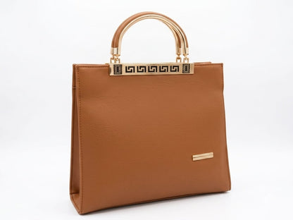 RAUNIV Women Brown PU Structured Handbag Sling Bag
