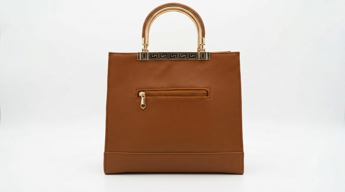 RAUNIV Women Brown PU Structured Handbag Sling Bag