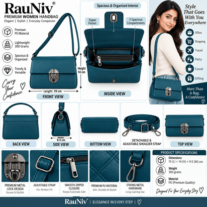 RAUNIV Women's Small Sling Bag for Women | Premium Crossbody Shoulder Bag