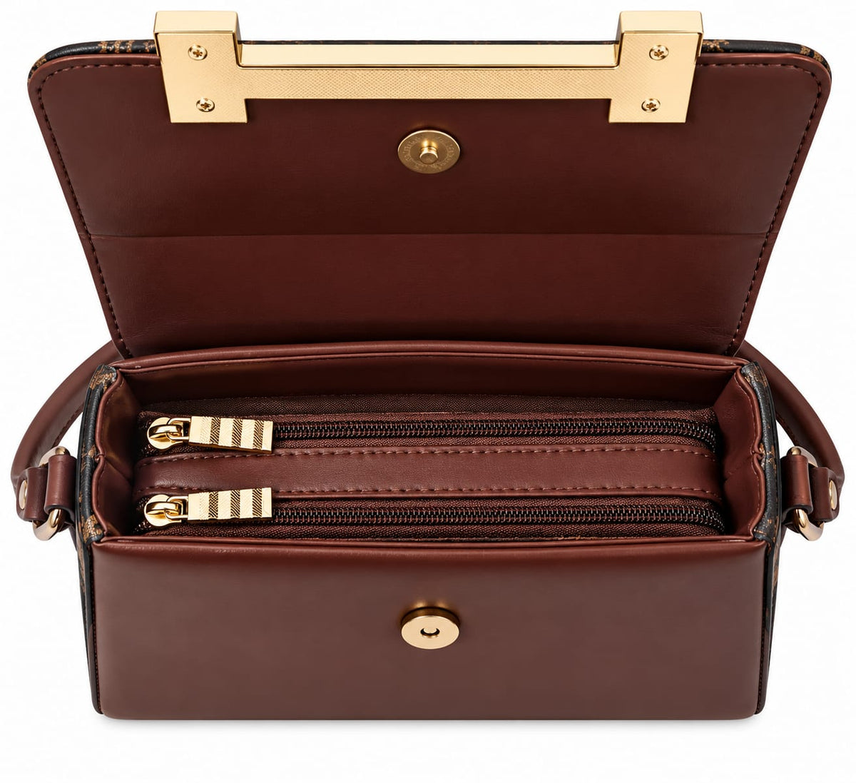 RAUNIV Women's Premium PU Leather Sling Bag | Stylish Brown Handbag