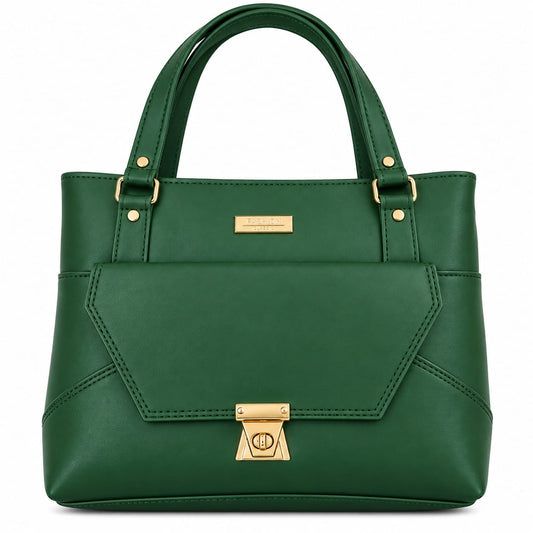 RAUNIV Women's Stylish GREEN PU Handbag | Spacious Shoulder Bag