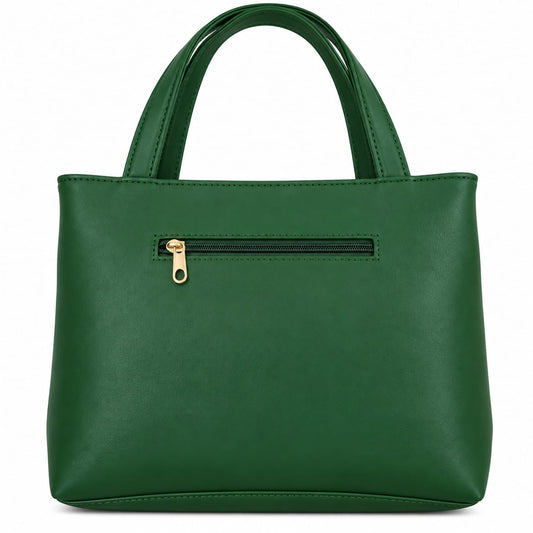 RAUNIV Women's Stylish GREEN PU Handbag | Spacious Shoulder Bag