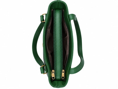 RAUNIV Women's Stylish GREEN PU Handbag | Spacious Shoulder Bag