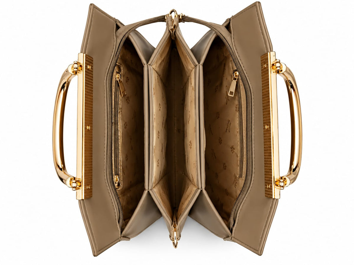 RAUNIV Women's PU Leather Handbag | Stylish Top Handle Shoulder & Sling Bag