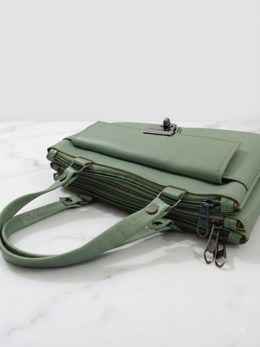 RauNiv Women’s Mint Green Structured Handbag