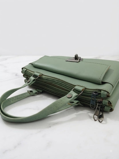 RauNiv Women’s Mint Green Structured Handbag