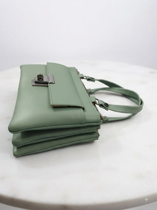 RauNiv Women’s Mint Green Structured Handbag