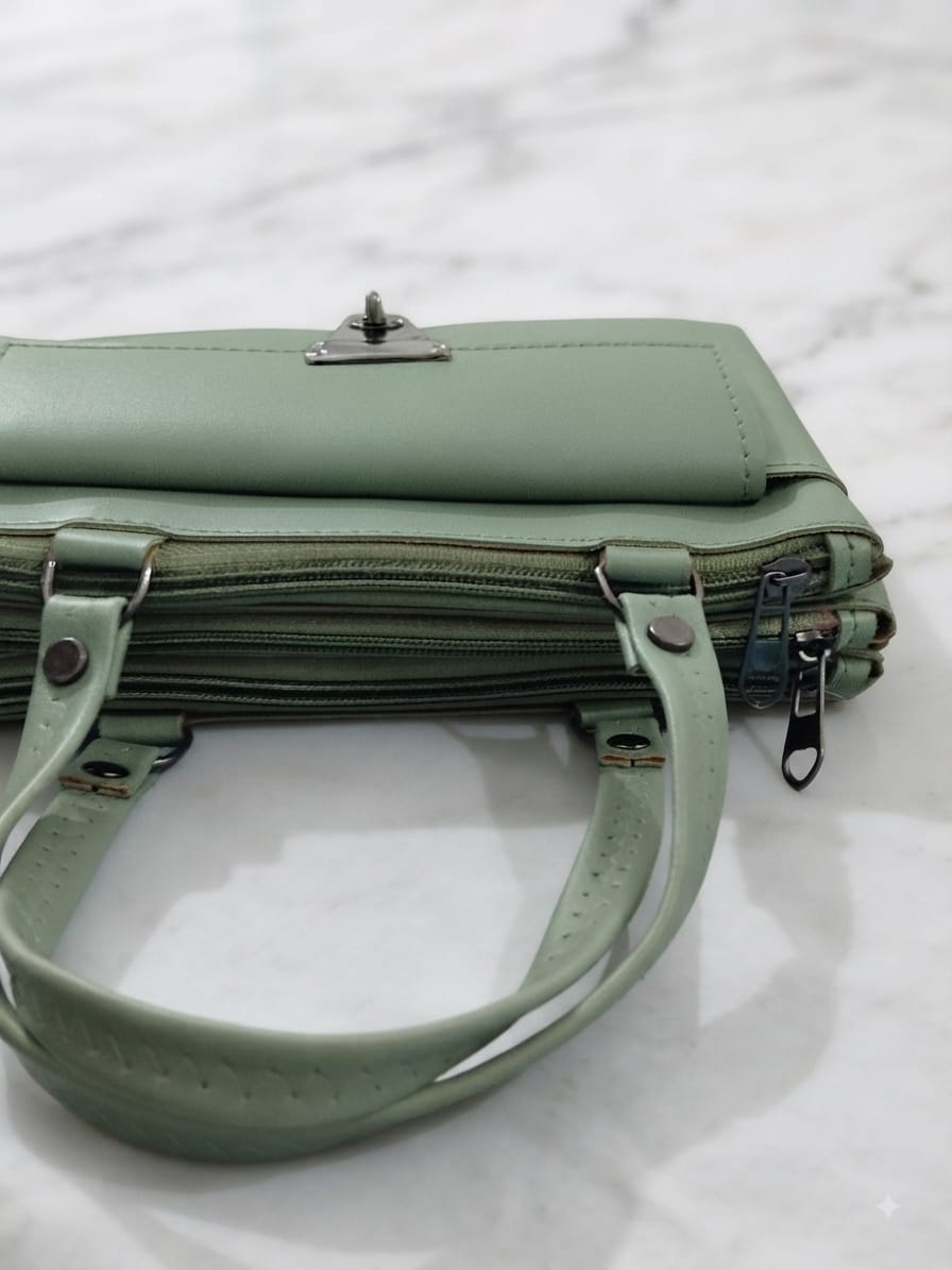 RauNiv Women’s Mint Green Structured Handbag