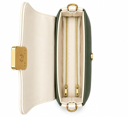 RAUNIV Women's Premium PU Leather Sling Bag with Detachable Adjustable Strap